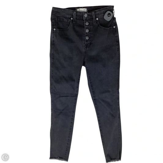 Jeans Skinny By Madewell In Black & Blue, Size: 4
