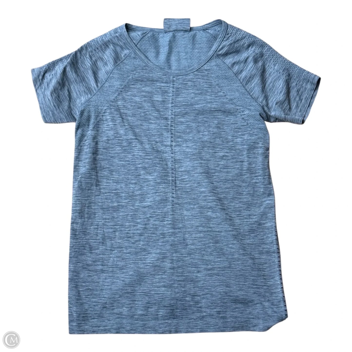 Athletic Top Short Sleeve By Athleta In Grey, Size: M