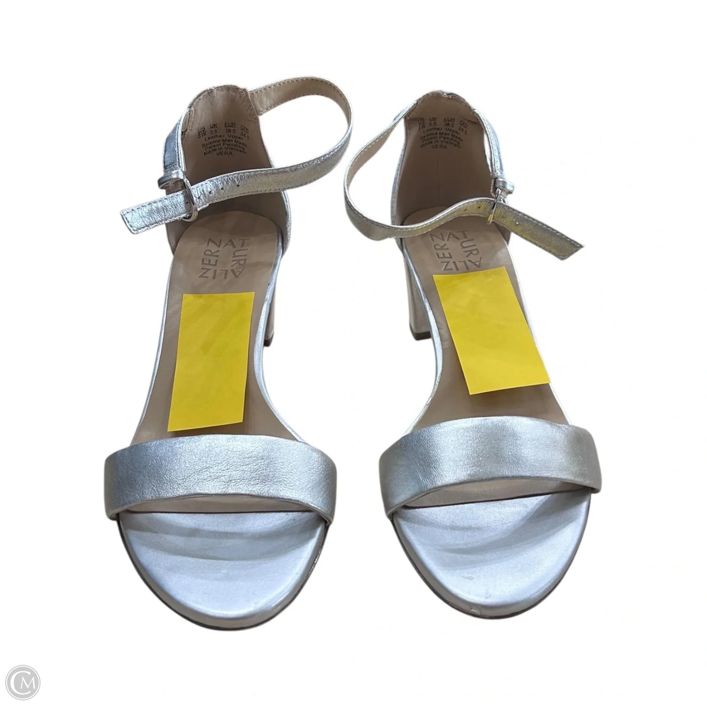 Shoes Heels Block By Naturalizer In Silver, Size: 8