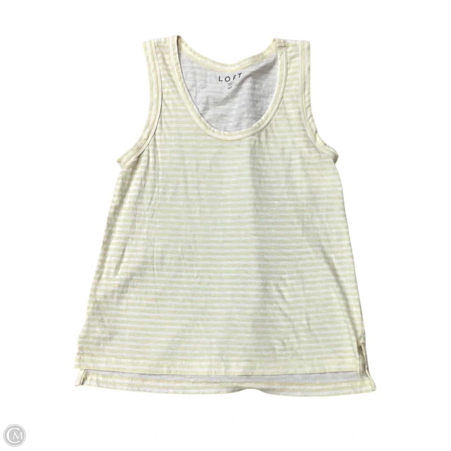 Top Sleeveless By Loft In Yellow, Size: Xs