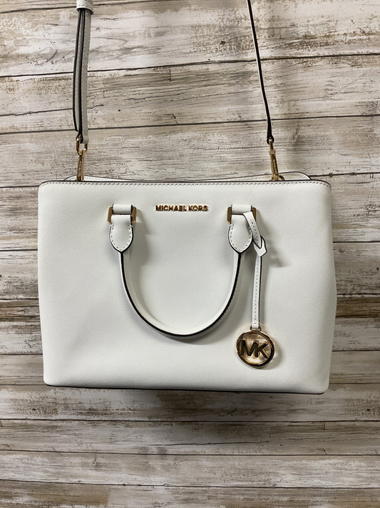 Handbag Designer By Michael Kors In White, Size:Medium