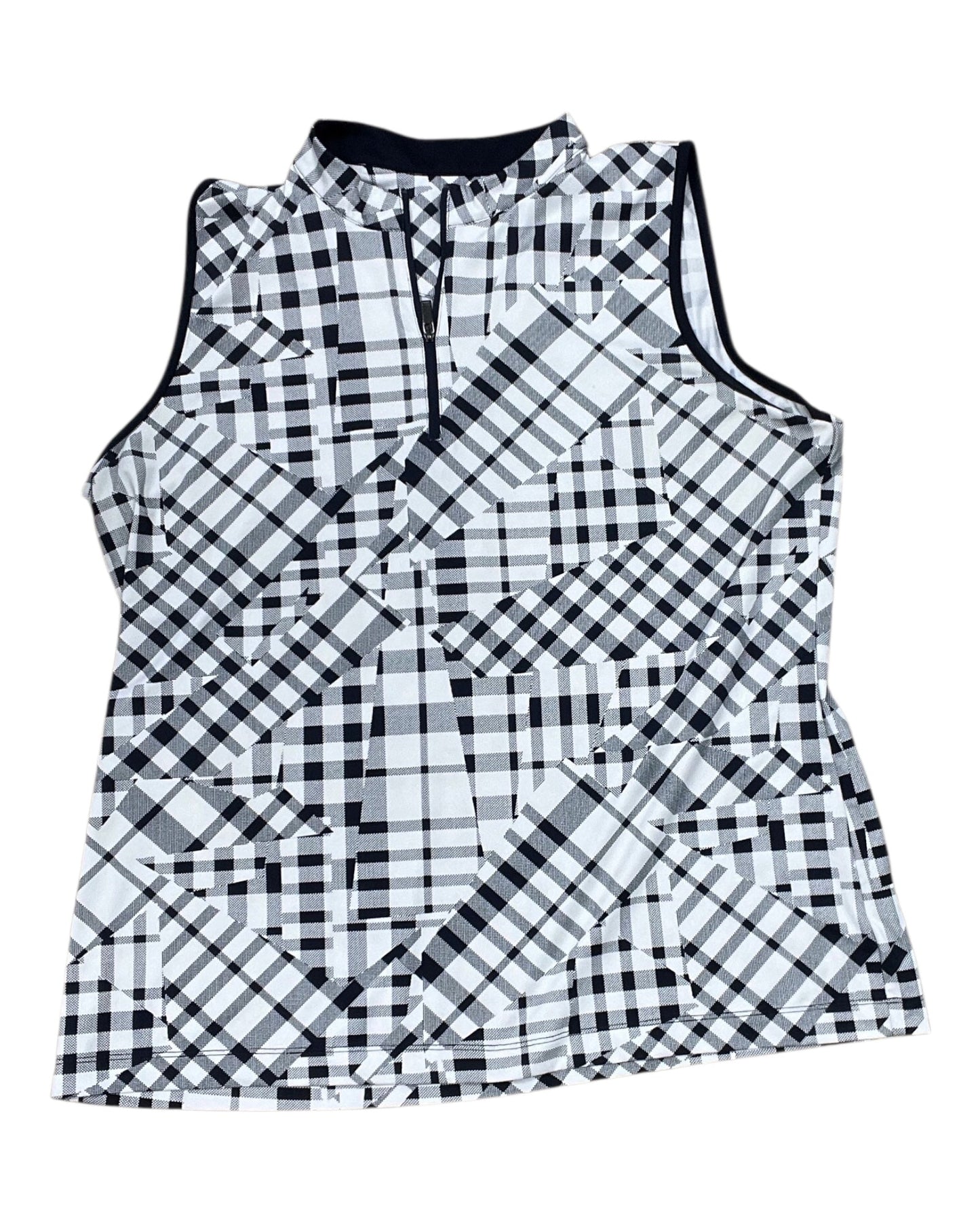 Top Sleeveless By Tail In Blue & White, Size:Xl
