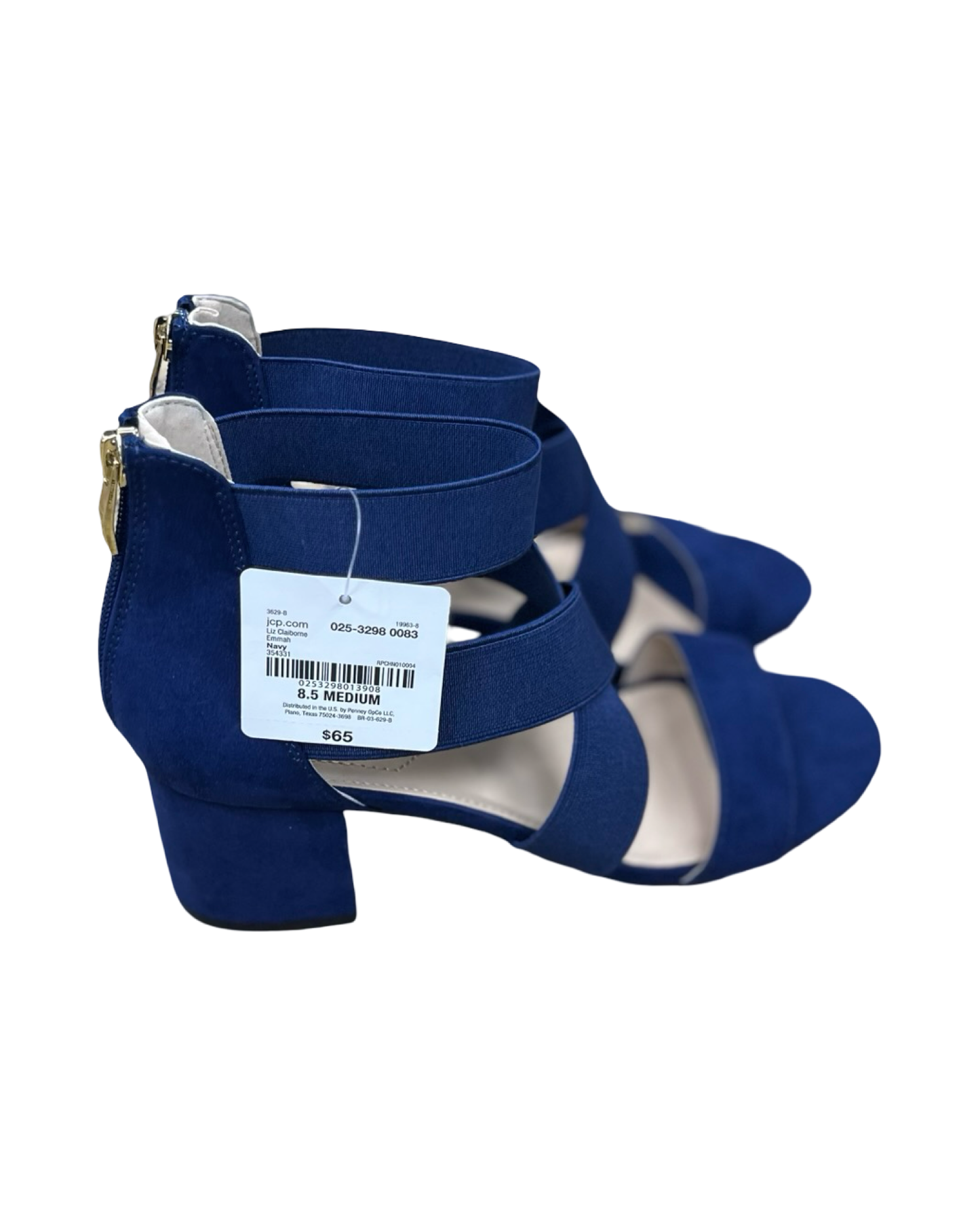 Shoes Heels Block By Liz Claiborne In Blue, Size:8.5