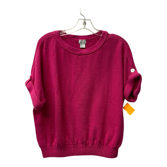 Sweater By Chicos In Pink, Size:L