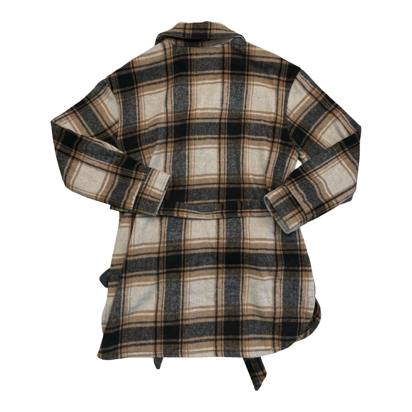 Jacket Fleece By Sanctuary In Plaid Pattern, Size:M