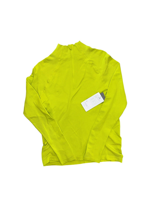 Athletic Top Ls Collar By Athleta In Green, Size:L