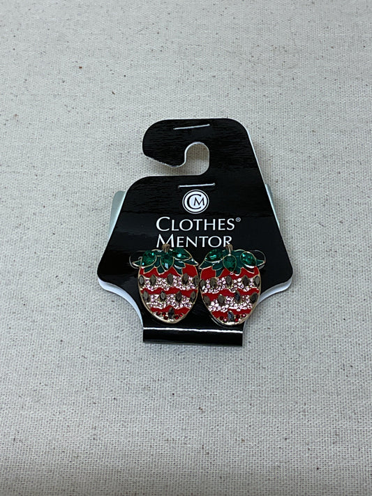 Earrings Statement By Cato In Gold & Red