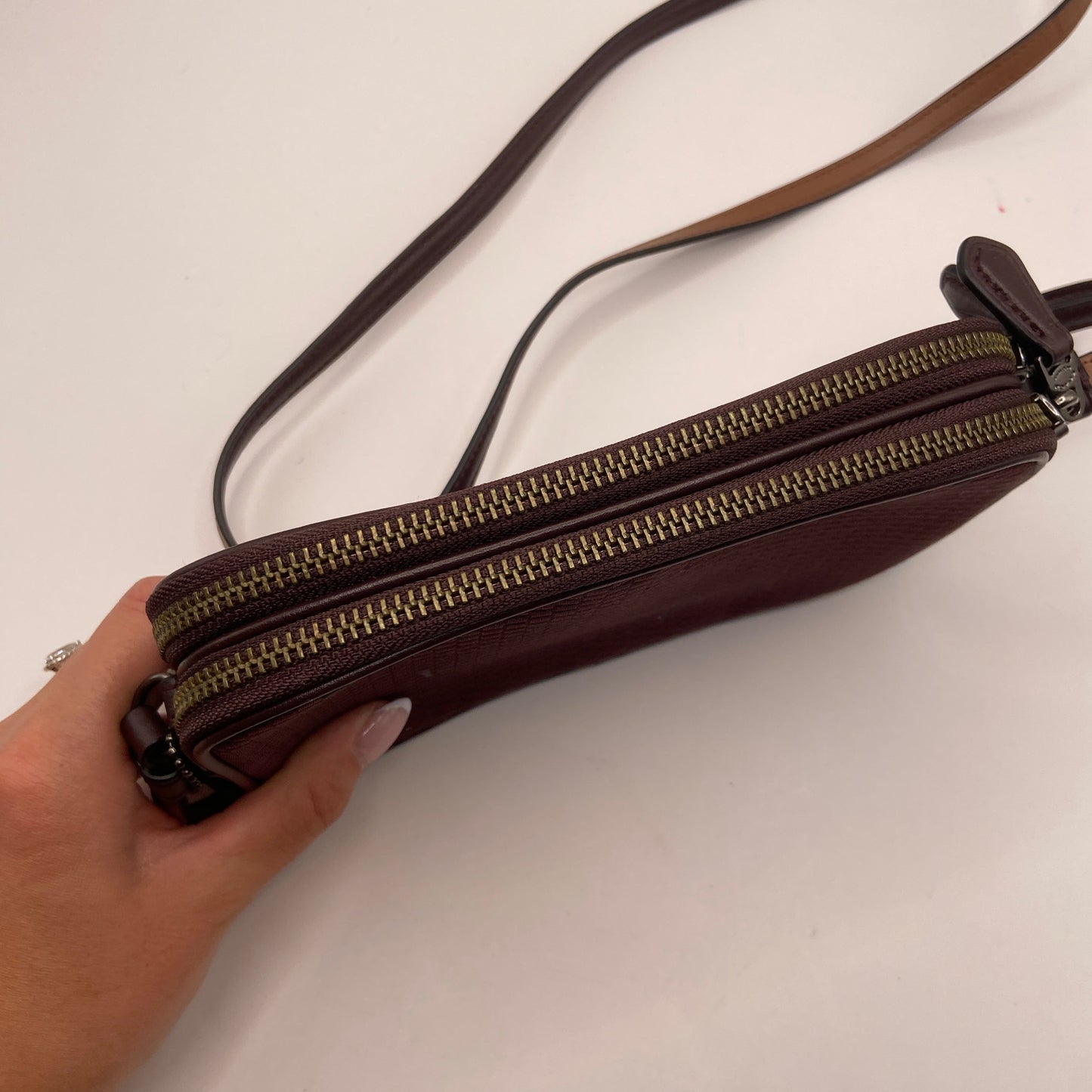 Crossbody Designer By Coach, Size: Medium
