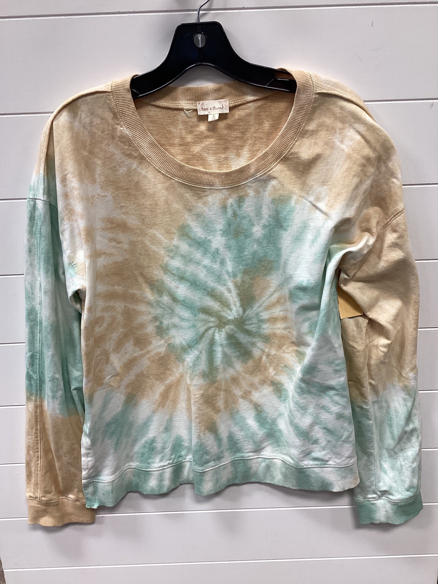 Top Ls By Hem & Thread In Tie Dye Print, Size:L