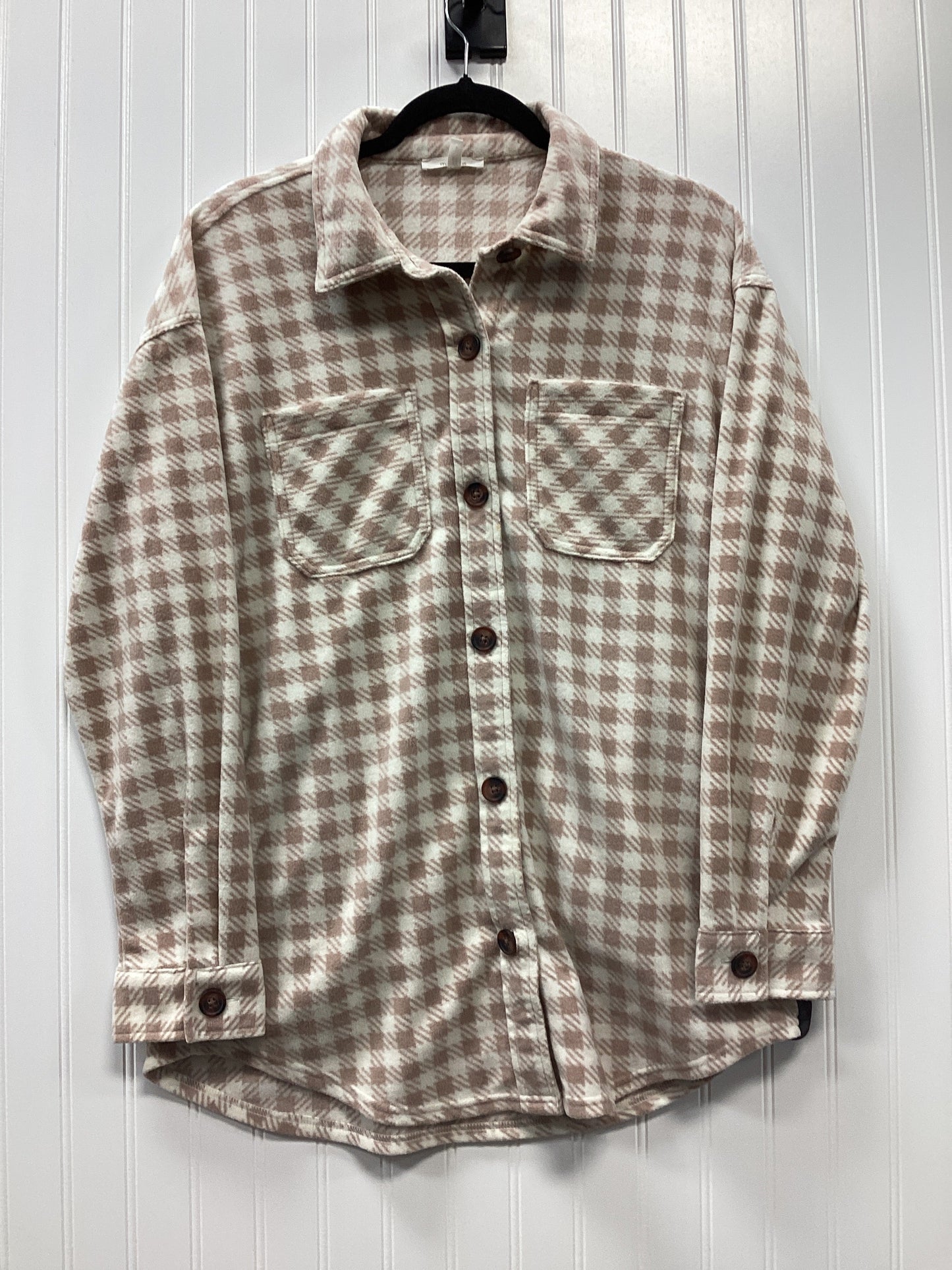 Jacket Shirt By Maurices In Cream, Size:S