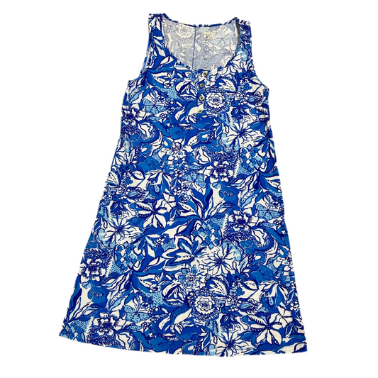 Dress Designer By Lilly Pulitzer In Blue & White, Size: Xs