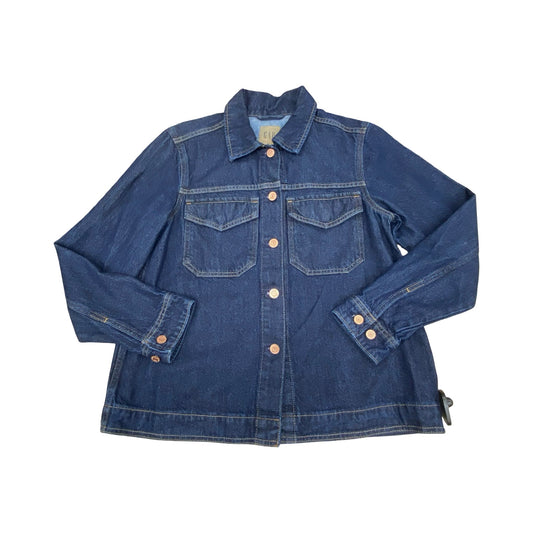 Jacket Denim By Gap In Blue Denim, Size:Sp