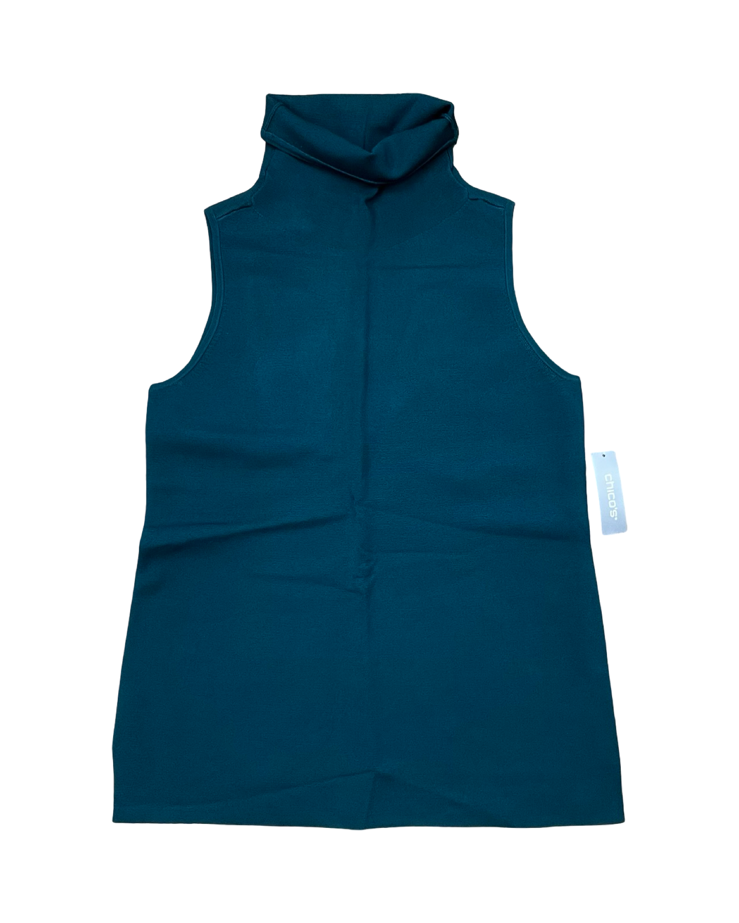 Top Sleeveless By Chicos In Green, Size:S