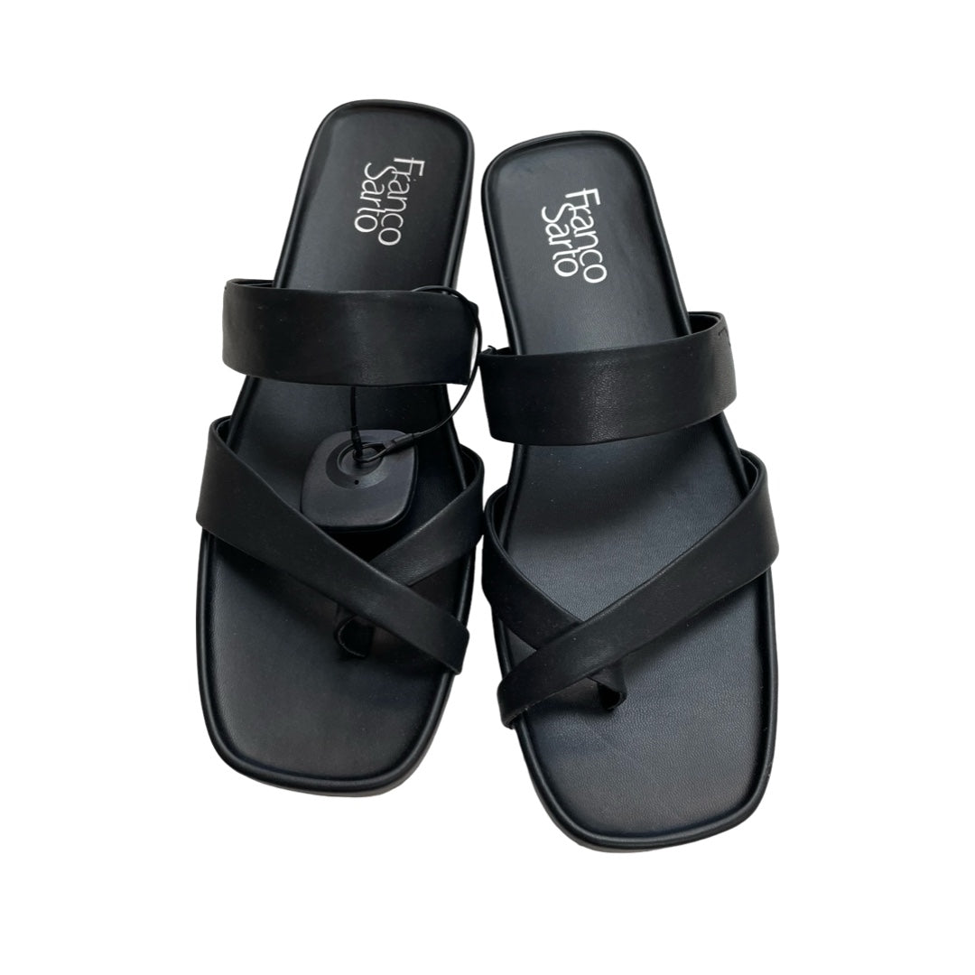 Sandals Flats By Franco Sarto In Black, Size:10