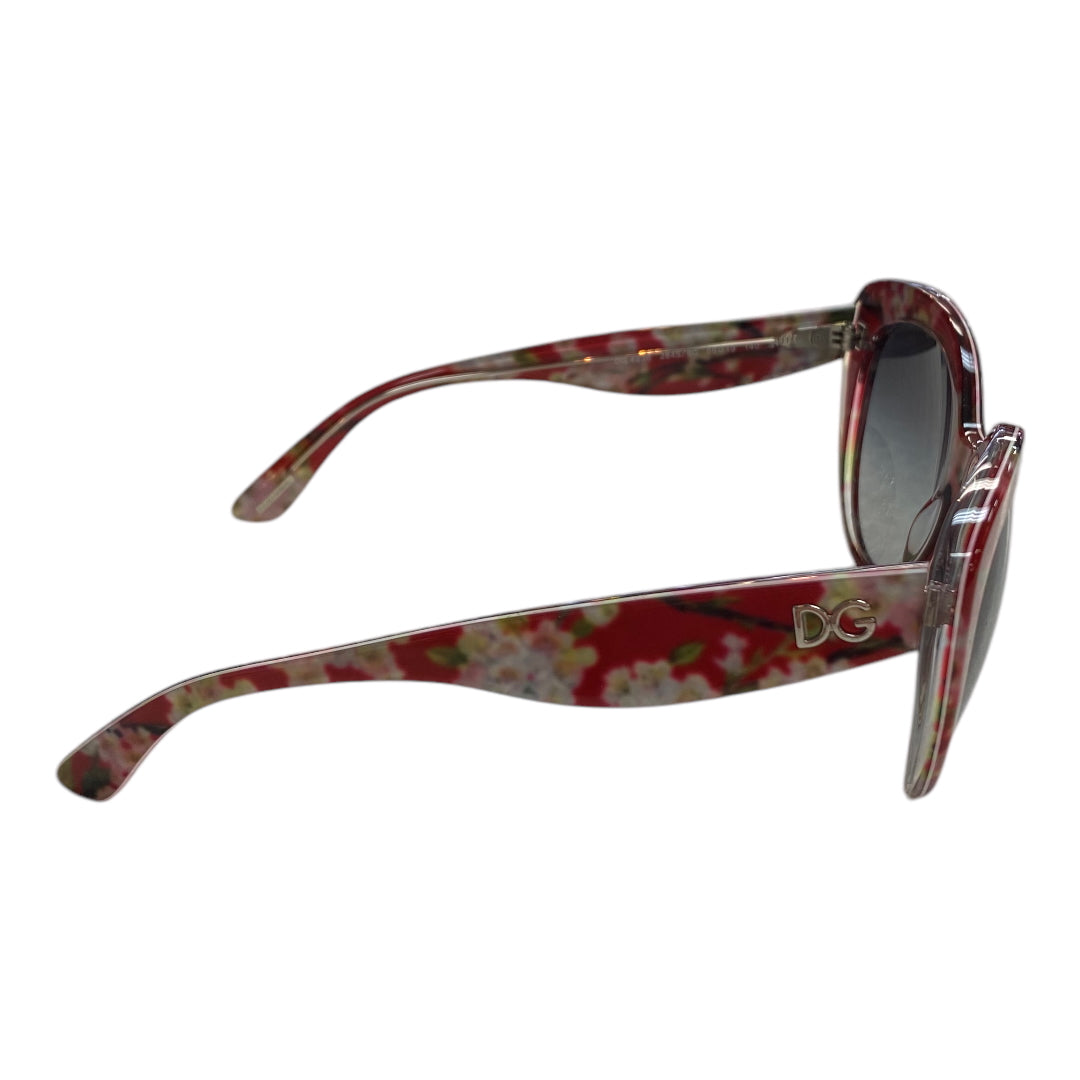 Sunglasses Luxury Designer By Dolce And Gabbana In Floral Print