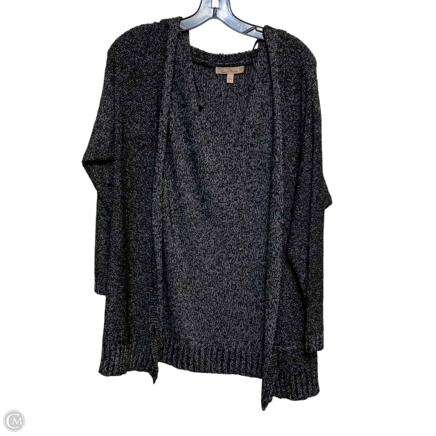 Sweater Cardigan By Love Tree In Black, Size: L