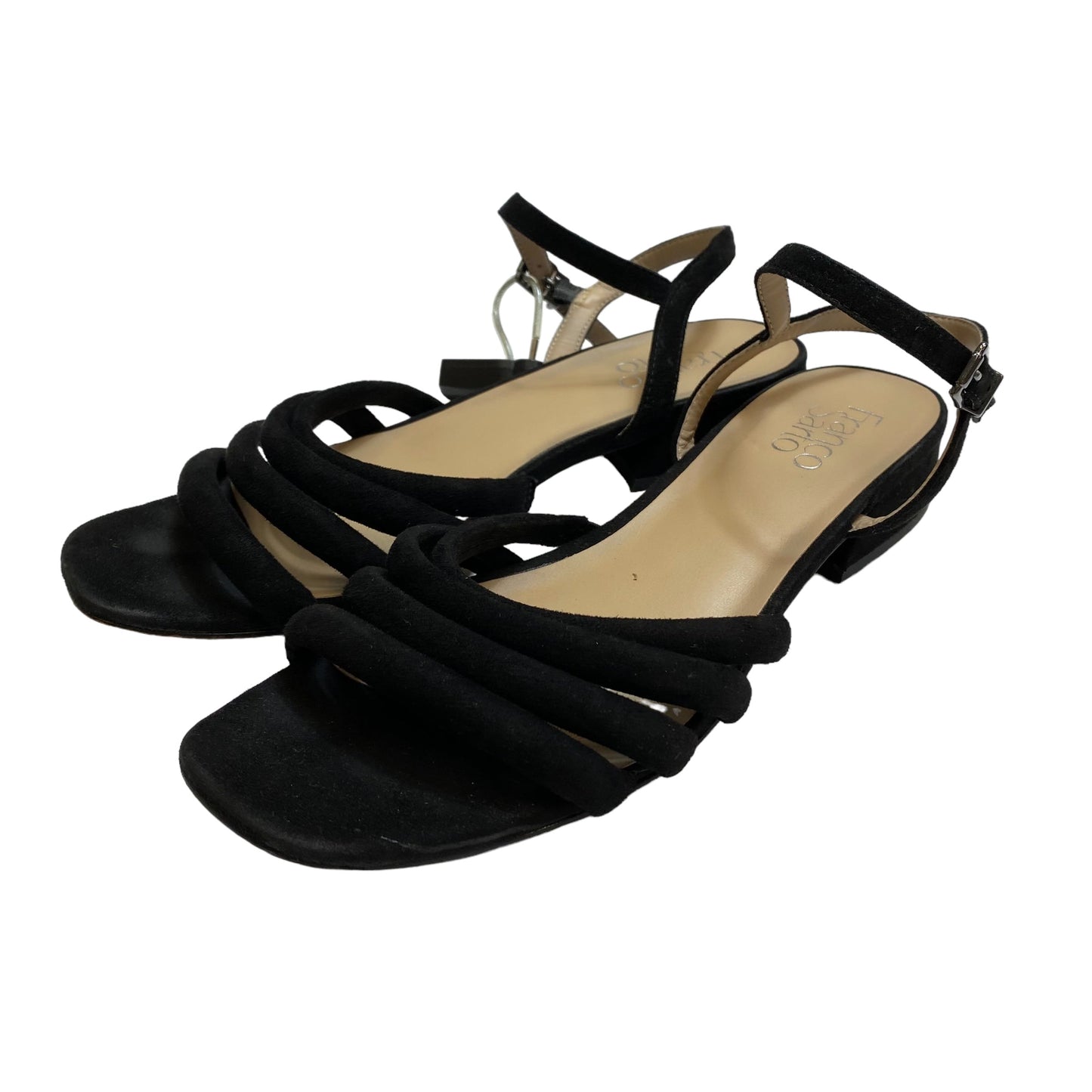 Black Sandals Flats Franco Sarto, Size 8.5