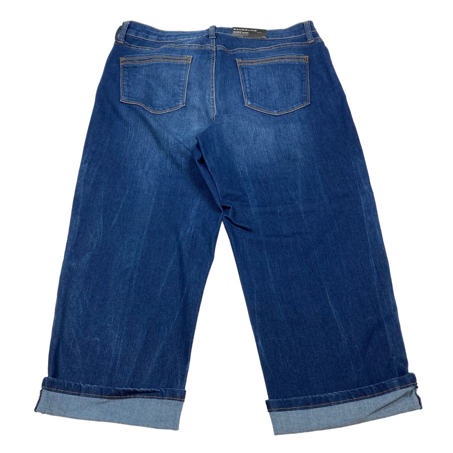 Blue Denim Jeans Cropped Bandolino, Size 14