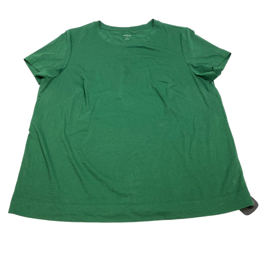 Green Top Short Sleeve Basic Lafayette 148, Size 1x