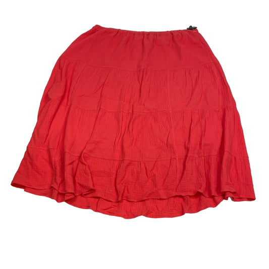 Red Skirt Midi Calvin Klein, Size 3x