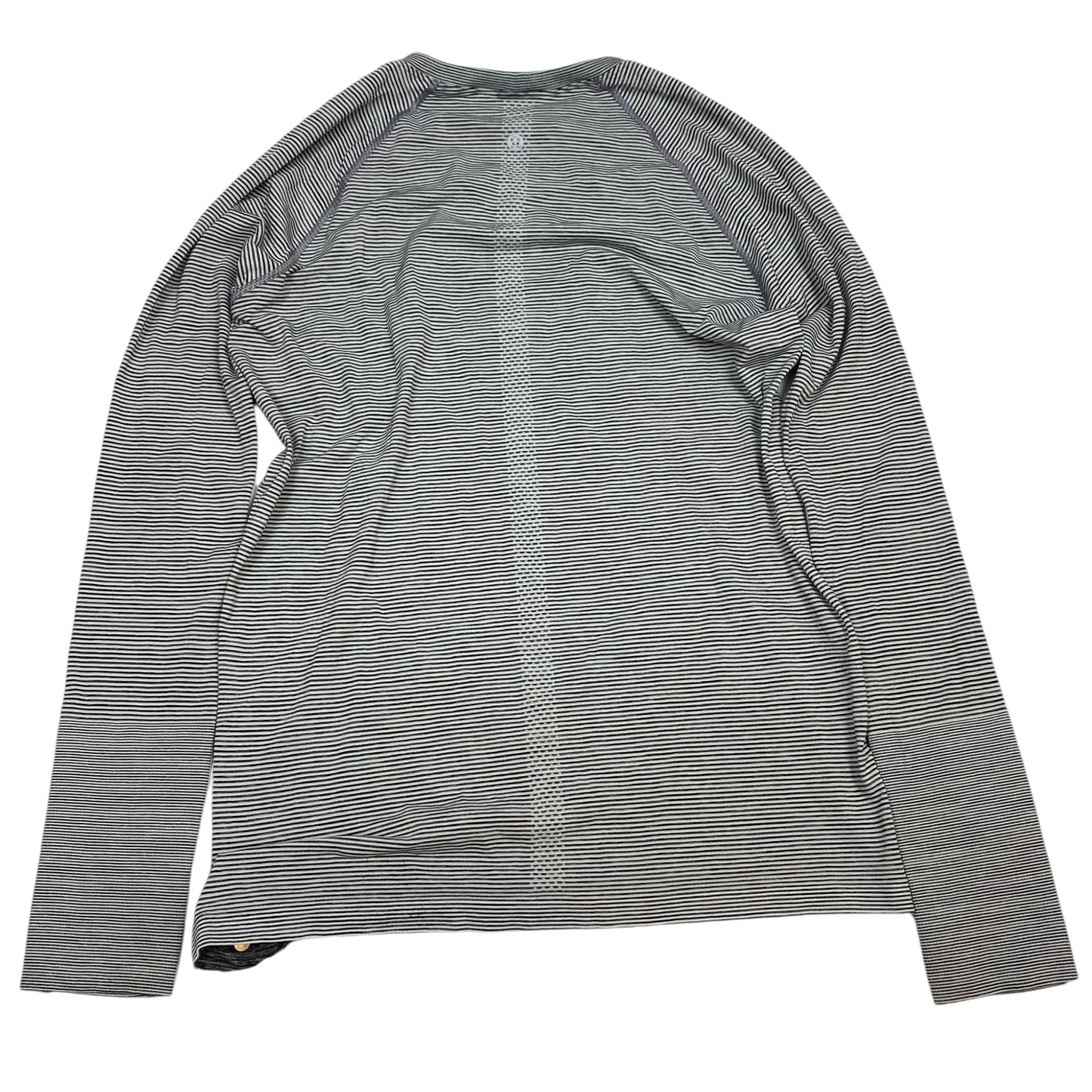 Athletic Top Long Sleeve Crewneck By Lululemon In Grey, Size: 12