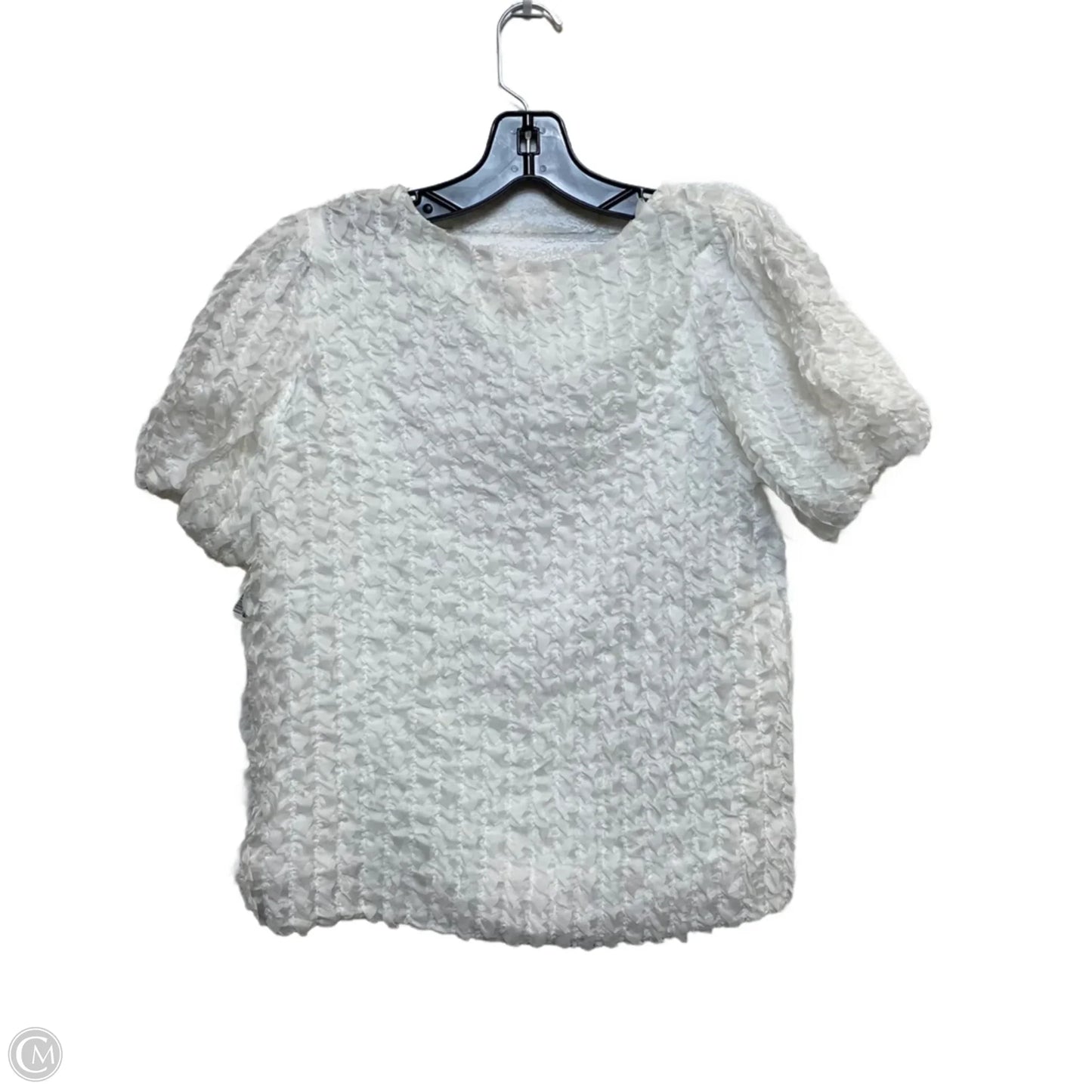 Top Short Sleeve By Entro In White, Size: S