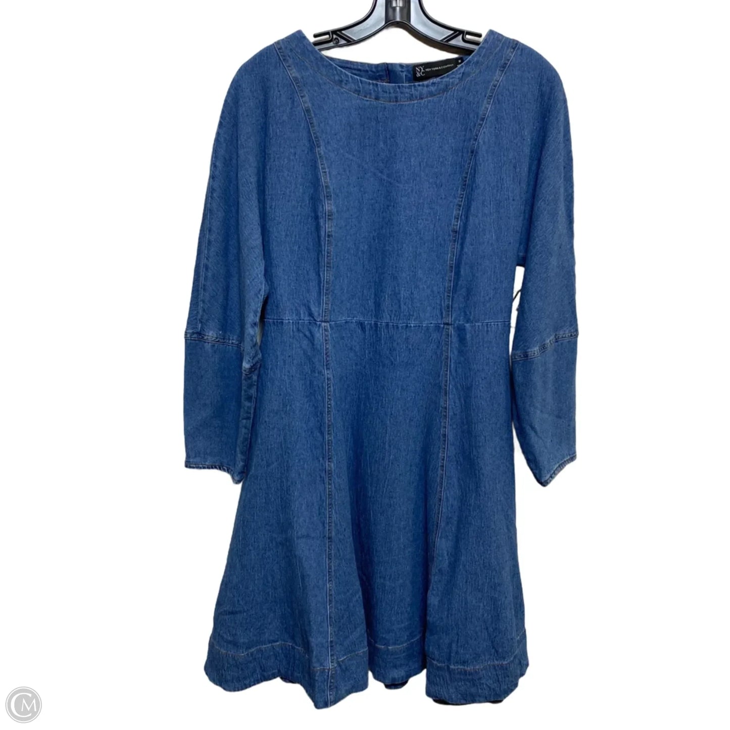 Dress Casual Short By New York And Co In Blue Denim, Size: M