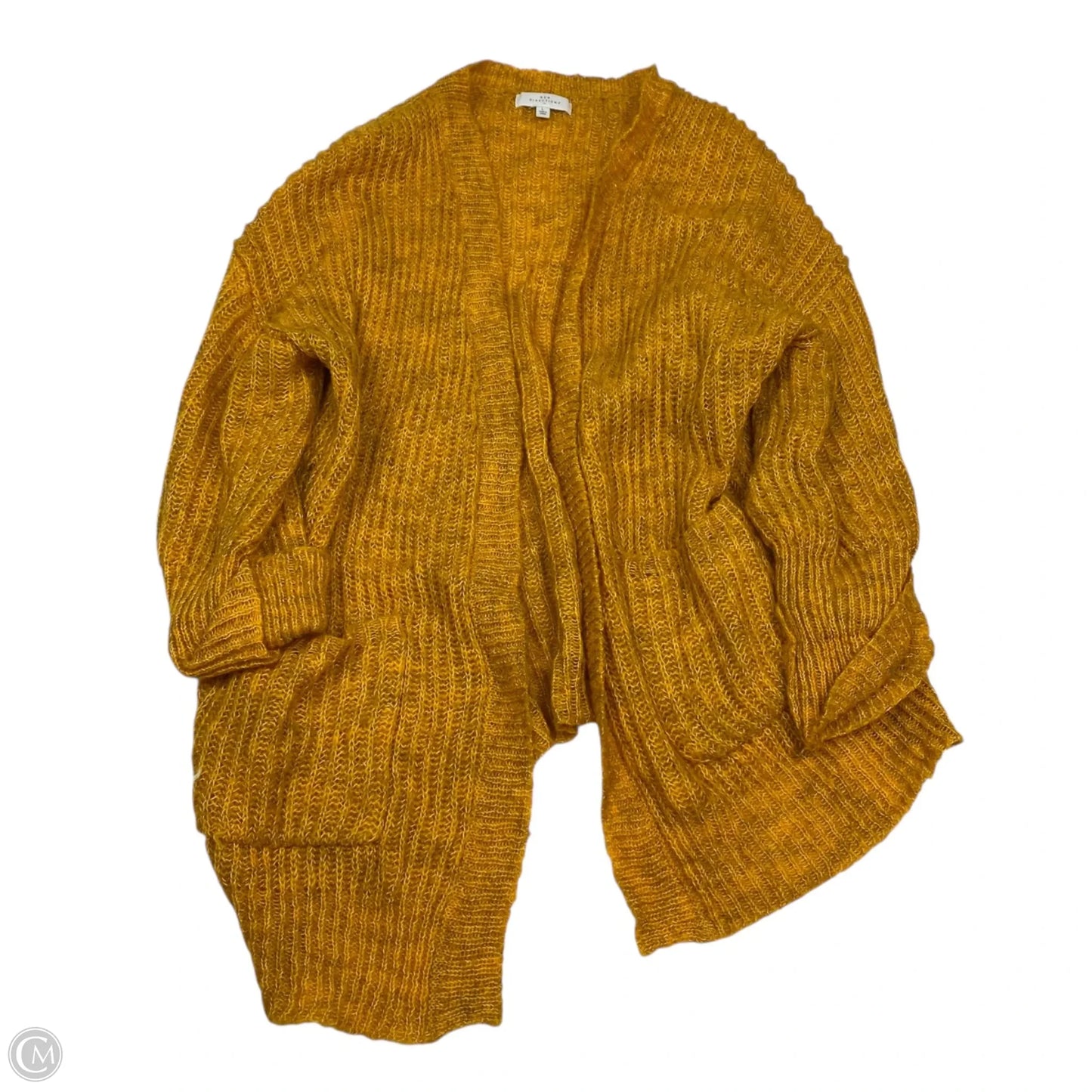 Sweater Cardigan By New Directions In Orange, Size: L