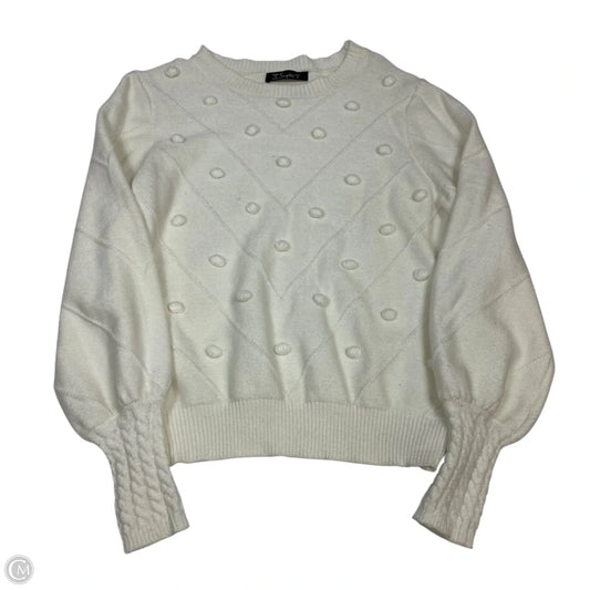 Sweater By Simplee In Cream, Size: S