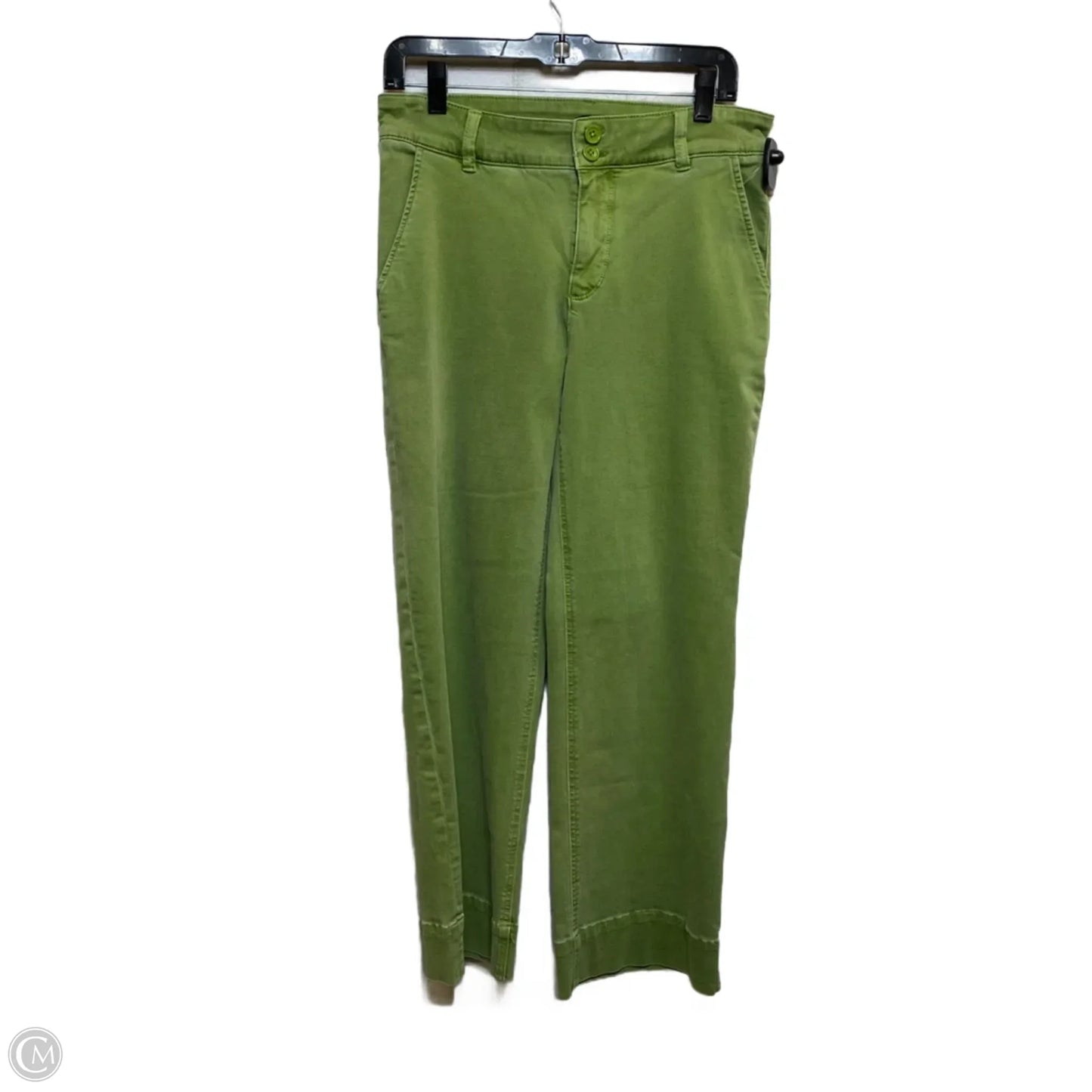 Jeans Wide Leg By Kut In Green Denim, Size: 8