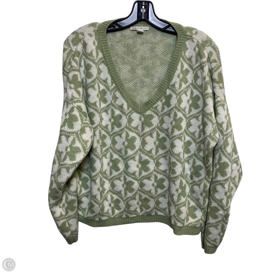 Sweater By Cato In Green, Size: Xl