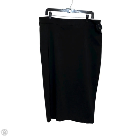 Skirt Midi By Tommy Hilfiger In Black, Size: Xl