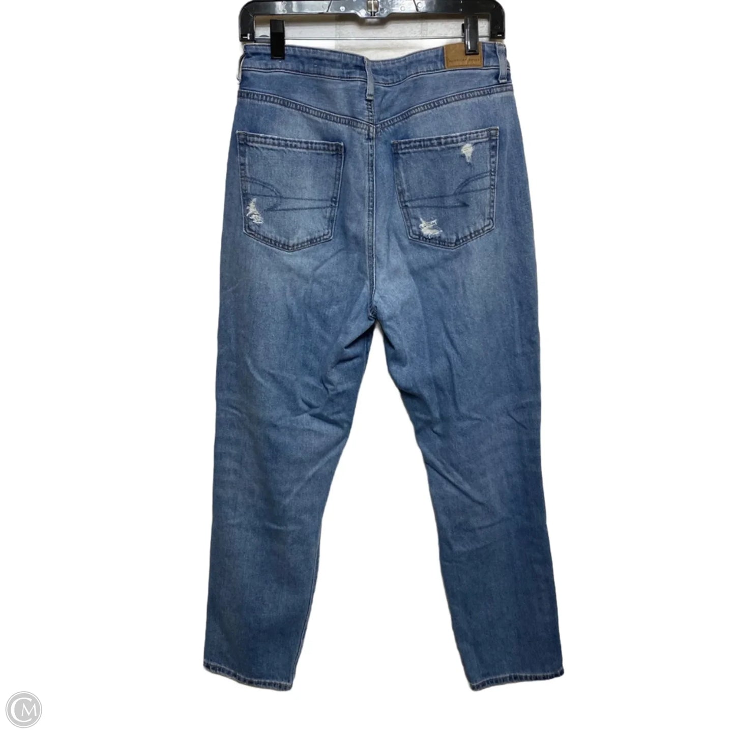 Jeans Boyfriend By American Eagle In Blue Denim, Size: 8