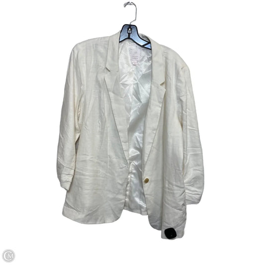 Blazer By Lc Lauren Conrad In Cream, Size: Xxl