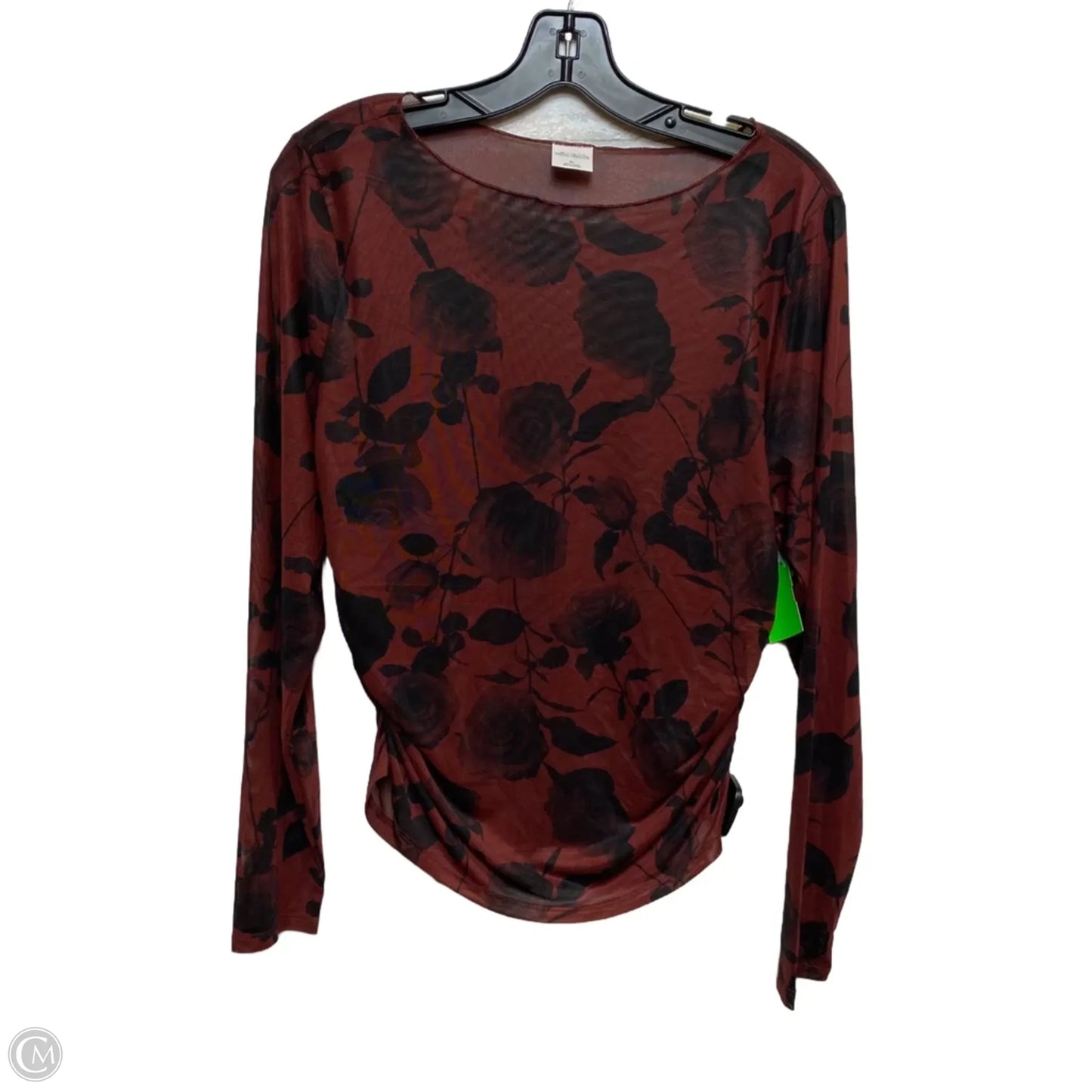Top Long Sleeve By Wild Fable In Red, Size: Xl