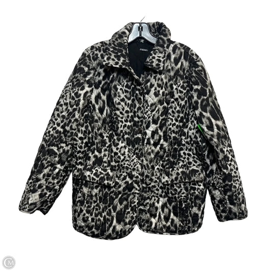 Jacket Puffer & Quilted By Chicos In Animal Print, Size: L
