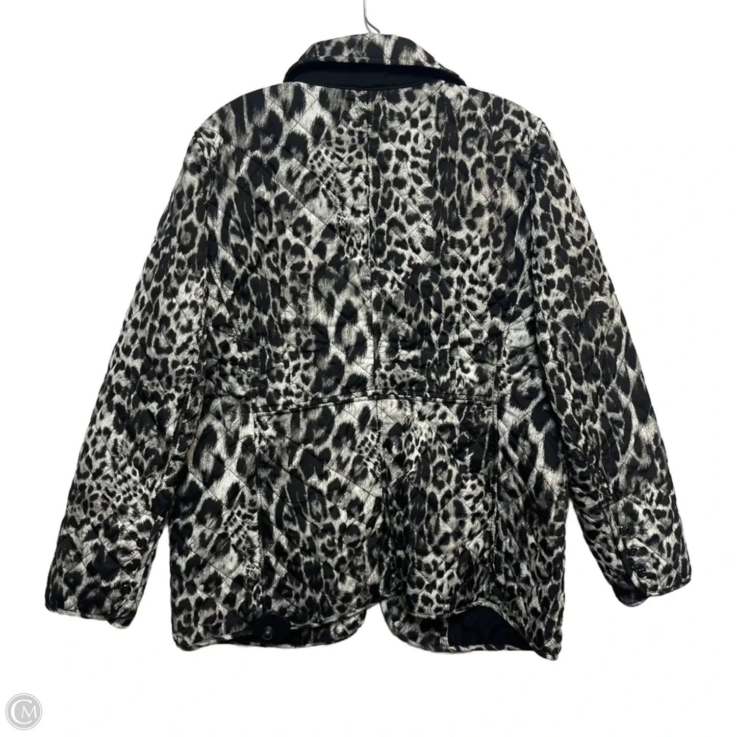 Jacket Puffer & Quilted By Chicos In Animal Print, Size: L