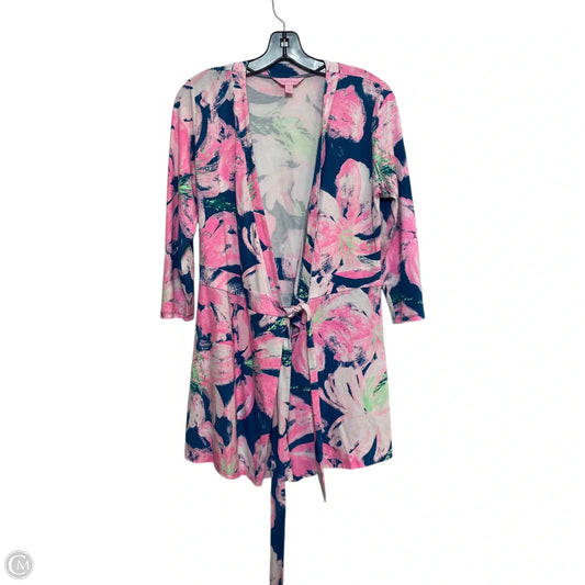 Romper Designer By Lilly Pulitzer In Blue & Pink, Size: S