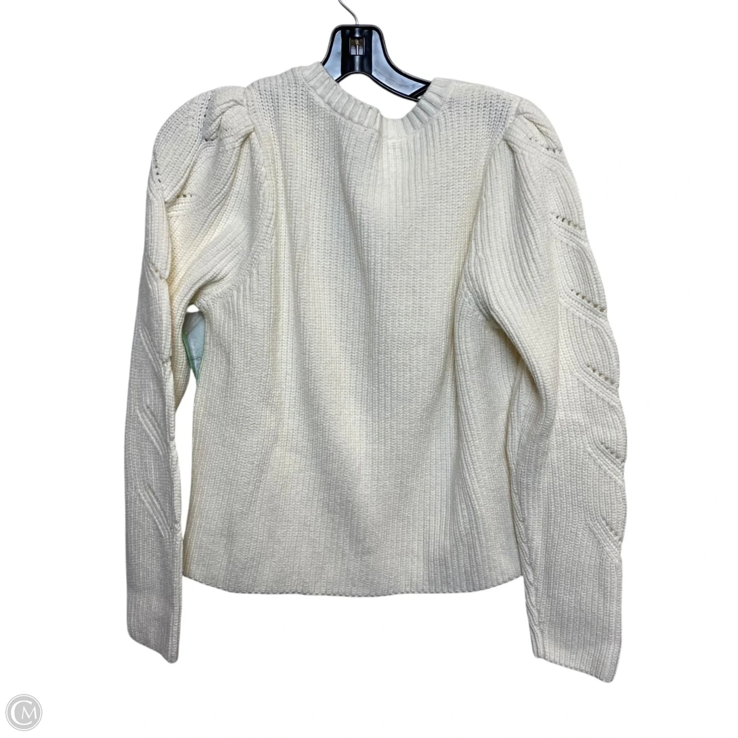 Sweater Cardigan By Talbots In Cream, Size: L