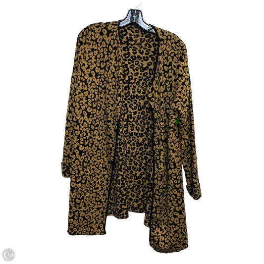 Sweater Cardigan By August Silk In Animal Print, Size: L
