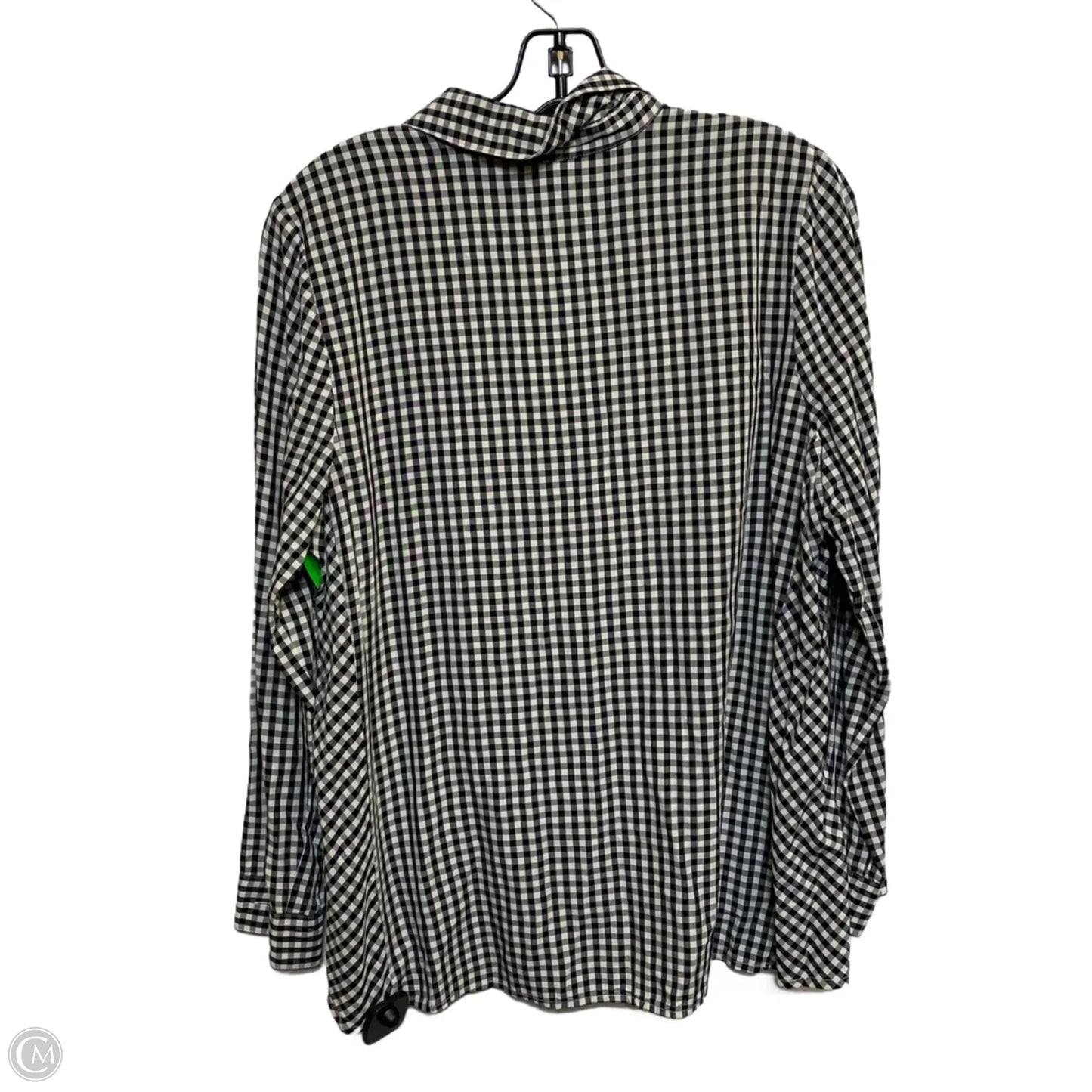 Top Long Sleeve By J. Jill In Black & White, Size: Mp