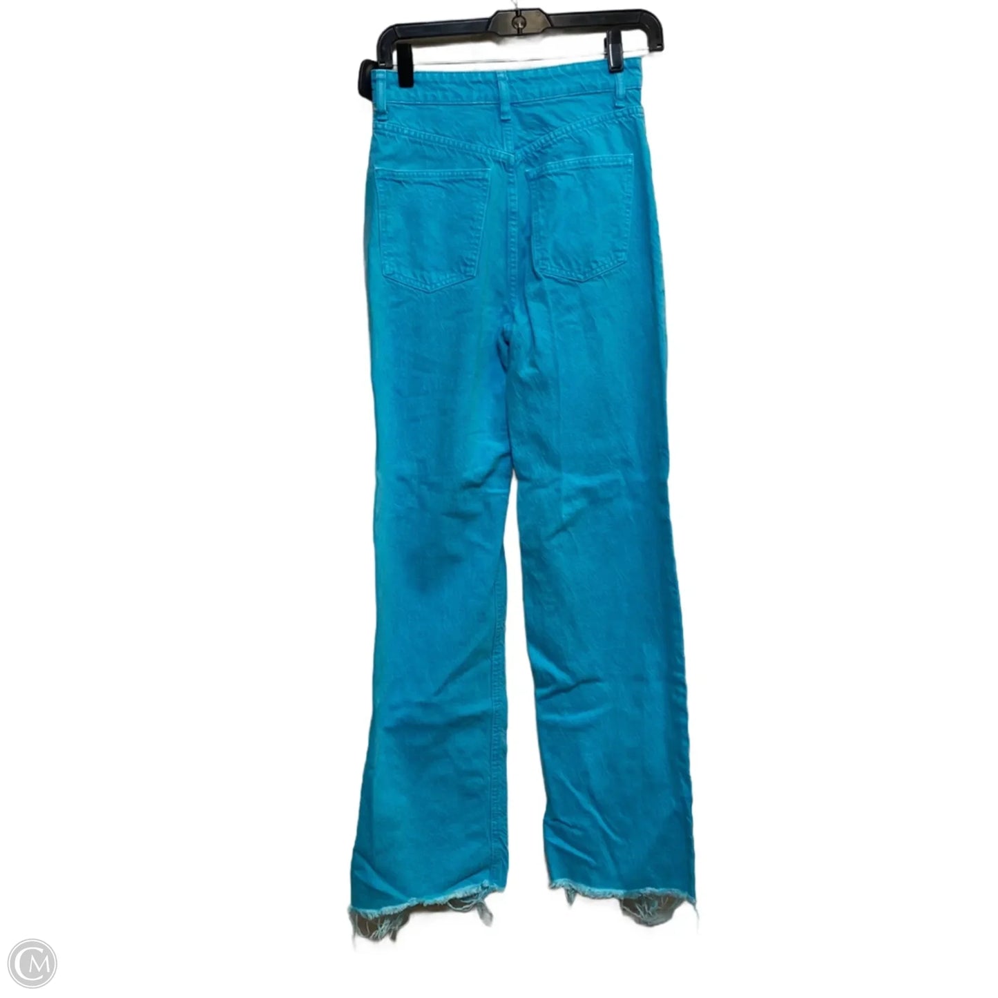 Jeans Straight By Zara In Blue Denim, Size: 2