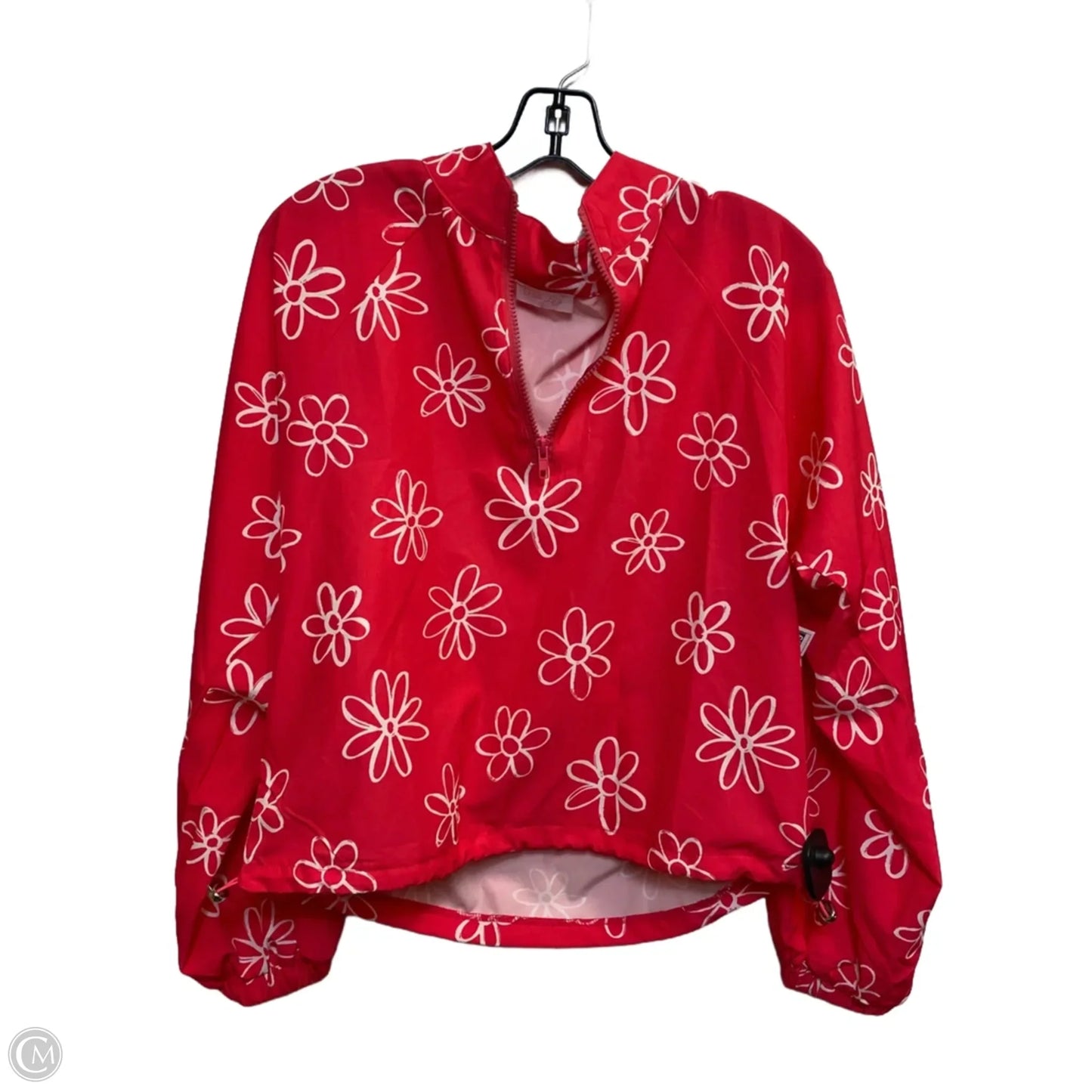 Athletic Top Long Sleeve Collar By Pink Lily In Pink, Size: S