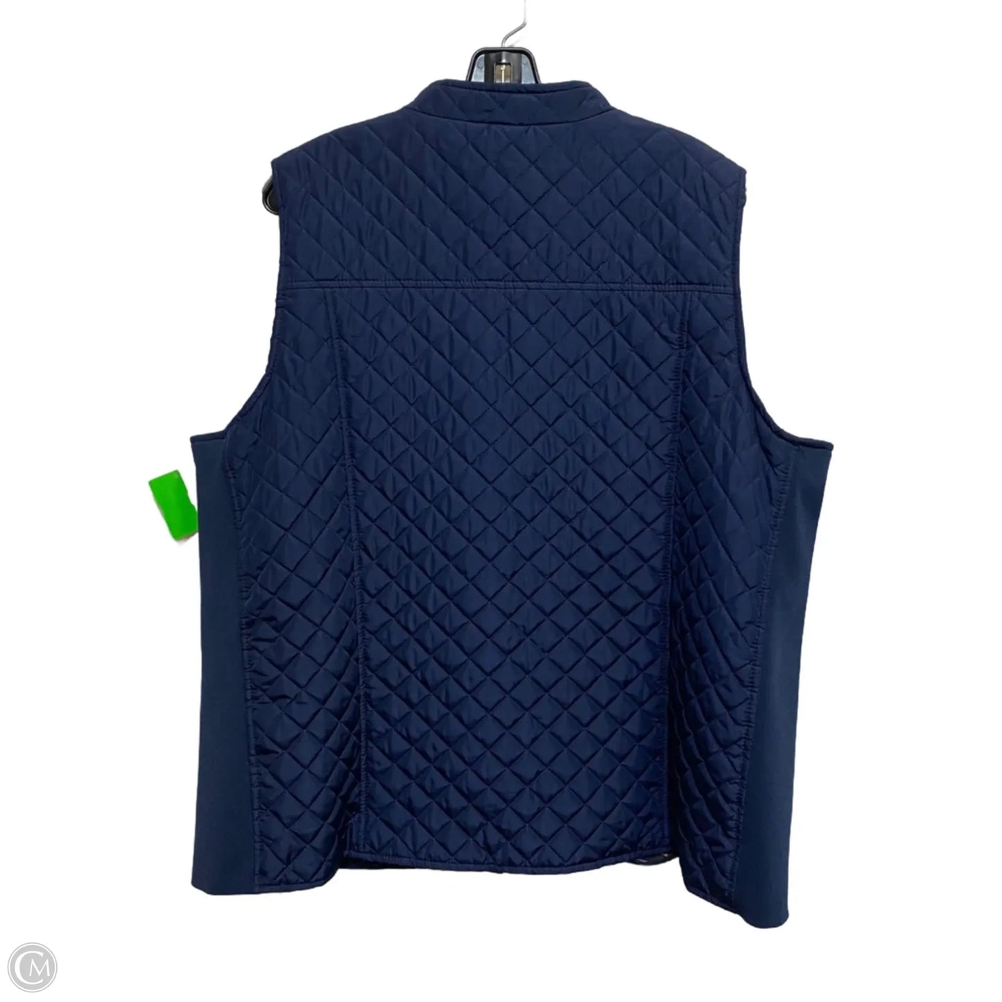 Vest Puffer & Quilted By Kim Rogers In Navy, Size: 2x