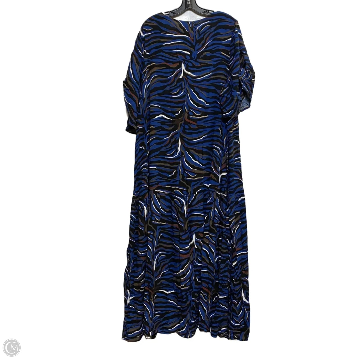 Dress Casual Midi By Avenue In Blue, Size: 4x