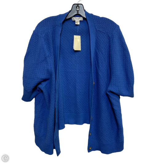 Sweater Short Sleeve By Cj Banks In Blue, Size: 3x