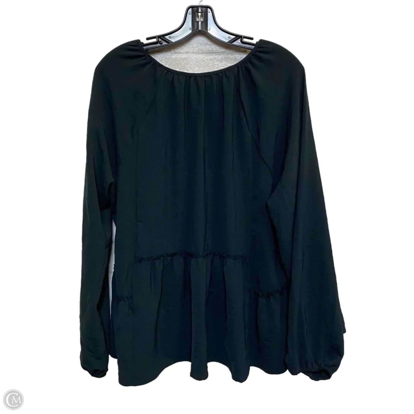 Top Long Sleeve By Adyson Parker In Black, Size: 1x