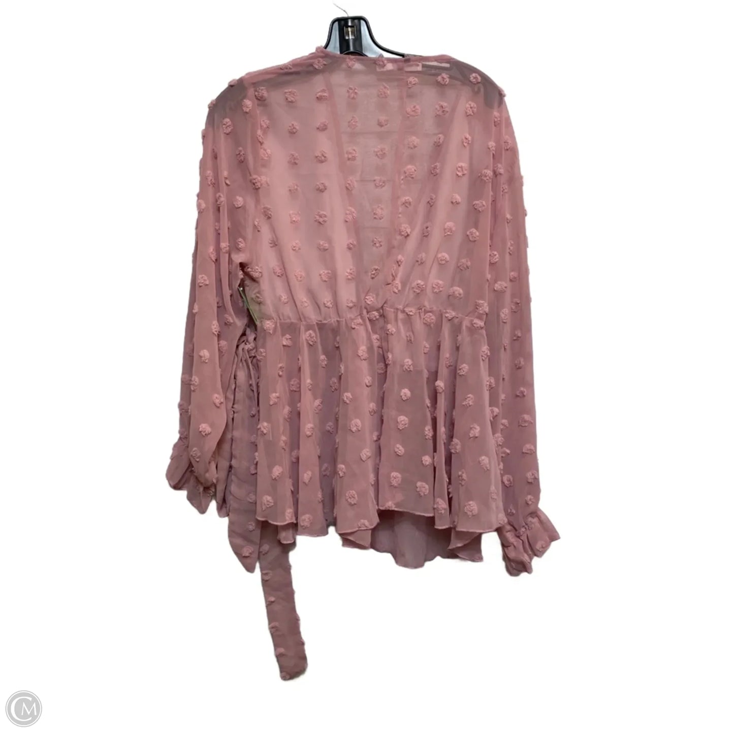 Top Long Sleeve By Scomchic In Pink, Size: Xxl