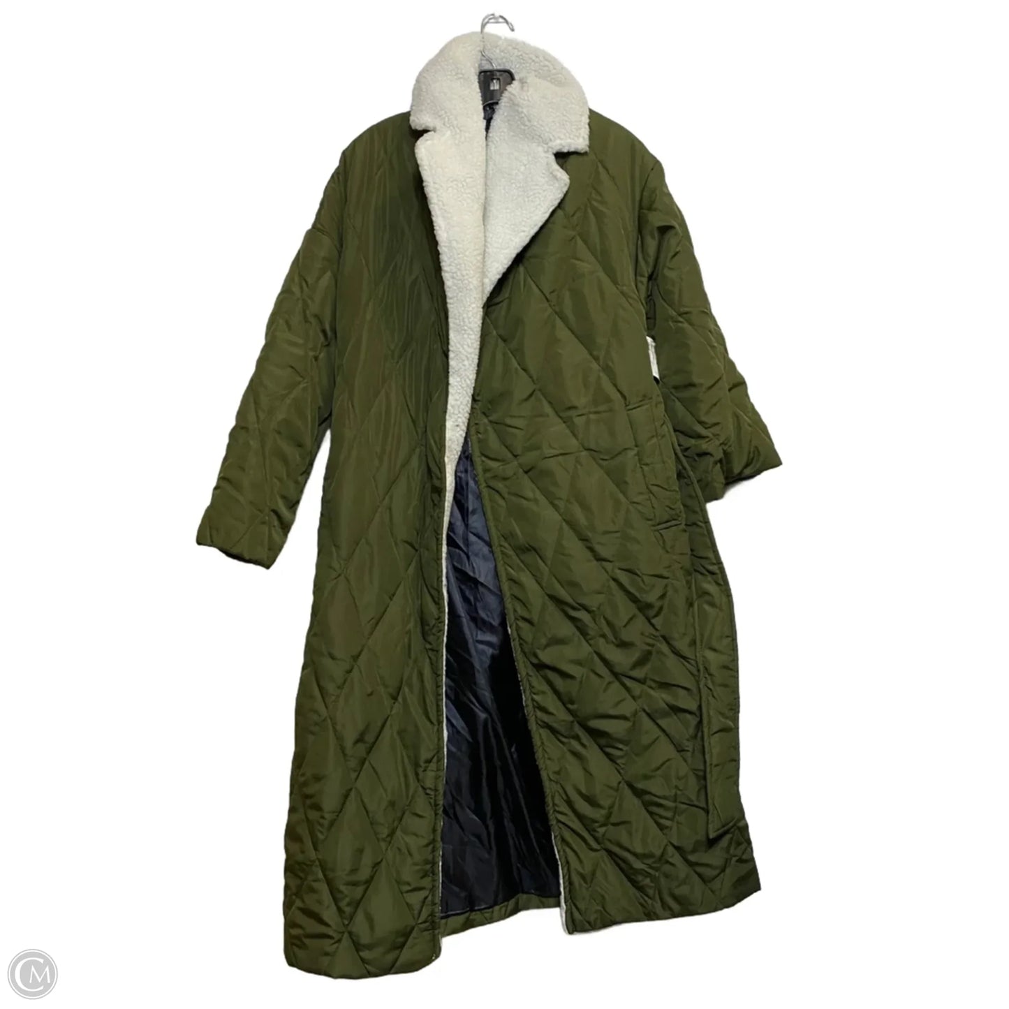 Coat Puffer & Quilted By Topshop In Green, Size: Xs