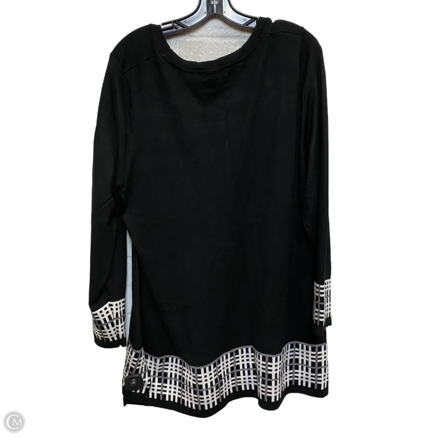 Top Long Sleeve By Kim Rogers In Black, Size: 2x